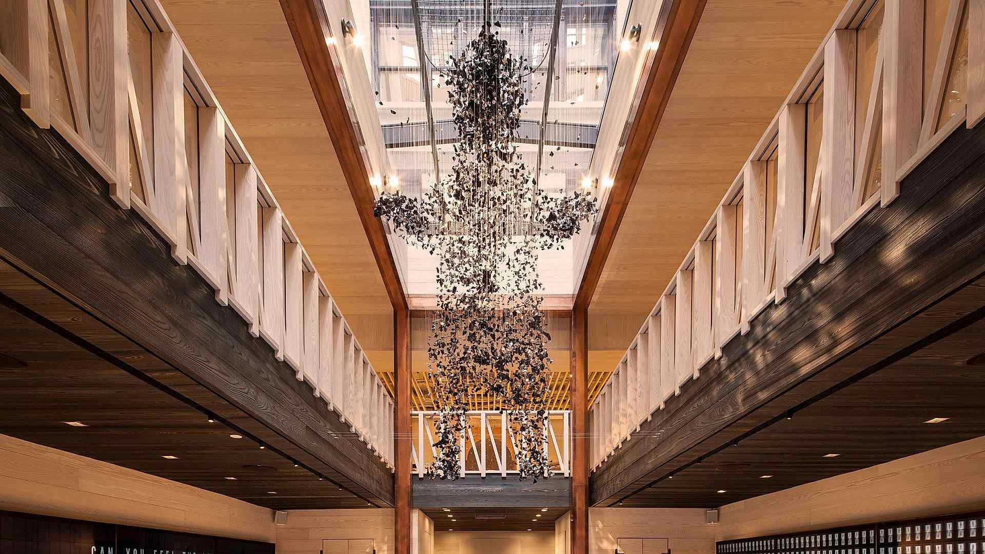 Check-in-Atrium-with-Bear-Installation